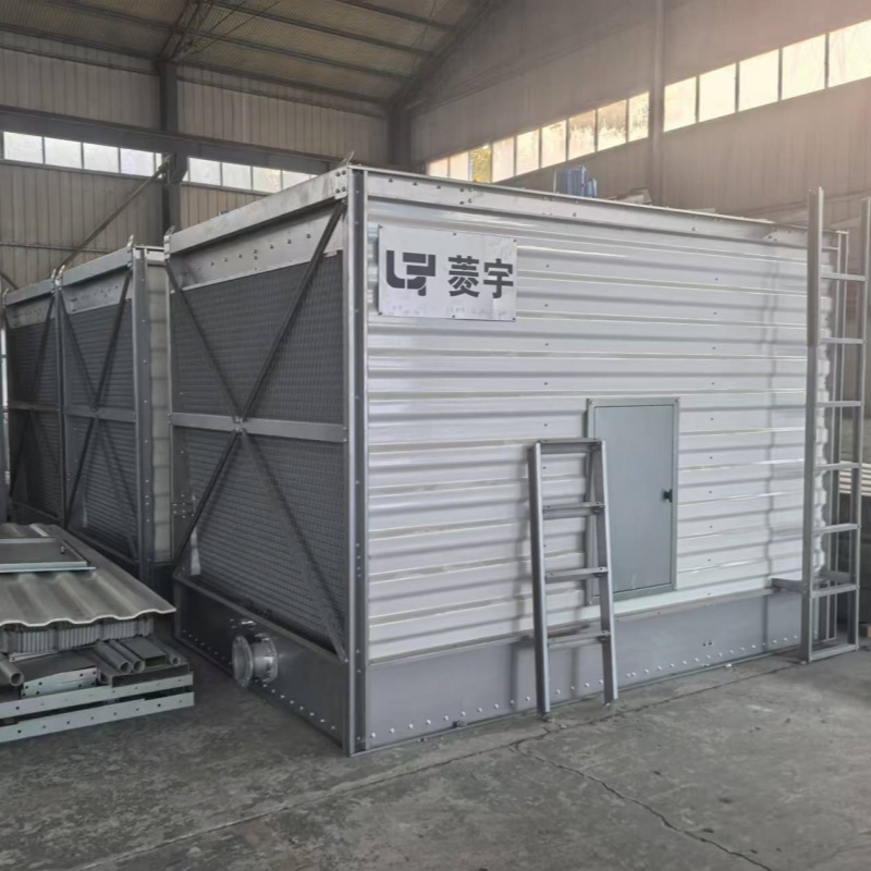 河南郑州菱宇方形横流车载式钣金冷却塔整体运输到全国各地