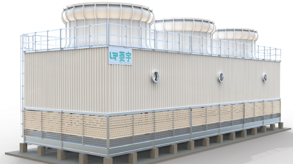 河南郑州菱宇方形逆流式工业钣金冷却塔