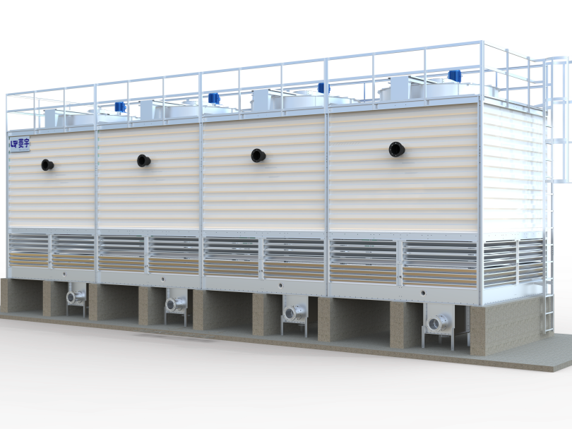 美国CTI认证和中国CCTI认证的河南菱宇方形逆流式钣金冷却塔